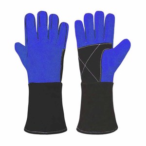 ถุงมือหนังวัวแท้เสริมความแข็งแรง ดีไซน์ใหม่ สำหรับงานหนัก ป้องกันส่วนบุคคล ใช้กับงานดับเพลิง ก่อสร้าง ทนทาน เหมาะสำหรับงานบาร์บีคิว - Product Image 2