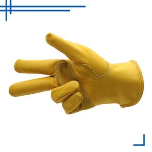 Gants de travail en cuir de vachette pour hommes, gants de sécurité industrielle, gants de sécurité pour la construction, gants de conducteur - Product Image 4