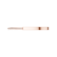 Bracelet jonc en or rose 10 carats avec diamants de laboratoire de luxe Serene Spark Pav