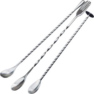 Huge Demand Sale Long Handle Premium Stainless Steel <b>Bar</b> Spoons Mocktail <b>Drinks</b> Cocktail Stirring Spoon Stirrers - Product Image 1