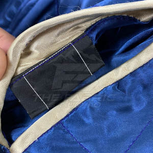 Veste Sukajan élégante brodée avec col montant, logo frontal, écologique et respirante, streetwear d'hiver, tissu satiné lisse - Product Image 6