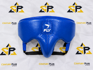 Protège-entrejambe de boxe de qualité supérieure, couleur bleue, fabriqué en cuir de vache véritable, équipement d'entraînement protecteur - Product Image 1