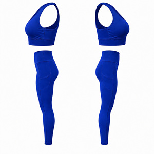 Ensemble de sport 2 pièces pour femme : Soutien-gorge de sport et leggings taille haute – Idéal pour le yoga, la gym et l'entraînement - Product Image 5
