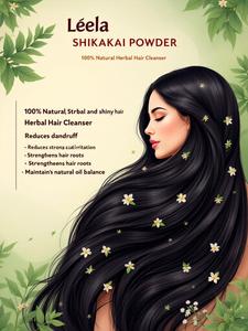Poudre de Shikakai (Acacia concinna) – Nettoyant capillaire 100 % naturel à base de plantes - Product Image 2