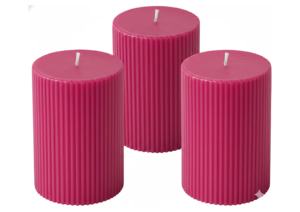 Elegant Handmade Eco-Friendly Organic Ribbed Jar Pillar Candle Made of Soy Wax <b>Paraffin</b> Smokeless Birthdays Home Decor Warmth - Product Image 3