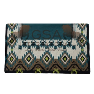 Mantas de montura occidental personalizadas de lana 100% de Nueva Zelanda, tamaño 34X42, extragrandes, para deportes ecuestres y competición. - Product Image 1