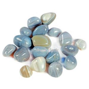 Pierres roulées de cornaline à bandes naturelles en gros pour la guérison émotionnelle - Product Image 3