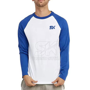 Nuevas Camisetas de Manga Corta Raglán Lisas de Moda Urbana, Camisetas Raglán Lisas en Oferta - Product Image 4