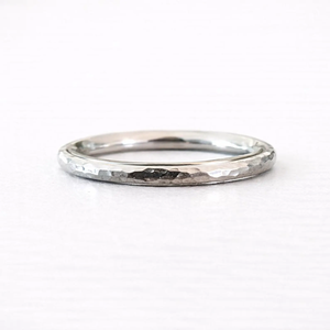 Hammered 925 Sterling <b>Silver</b> Band <b>Ring</b> Minimalist <b>Stacking</b> <b>Ring</b> Handmade Textured <b>Silver</b> Jewelry Dainty Everyday <b>Ring</b> for Women - Product Image 2