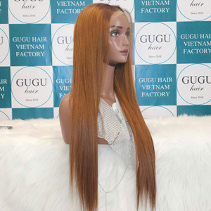 Perruques SDD en cheveux humains vietnamiens, lisses comme des baguettes, bruts, avec dentelle frontale, sans colle, HD, vente en gros, cuticules alignées - Product Image 4