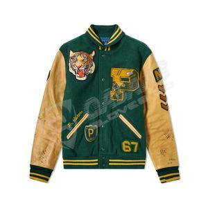 Men's High Quality Fashionable <b>Wool</b>-Body Letter Print Baseball Varsity Jackets Breathable New Design For Winter Wholesale Price - Product Image 5