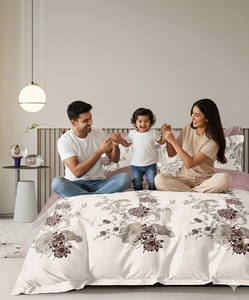 Parure de draps en microfibre 400TC, résistante à la décoloration et aux plis, imprimée, toutes saisons, taille complète, qualité hospitalière, pour hôtel - Product Image 1