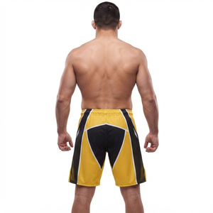 Shorts de boxe professionnels pour hommes, impression par sublimation, haute performance, séchage rapide, évacuation de l'humidité pour l'entraînement martial - Product Image 2