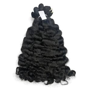 Extensions de cheveux vietnamiennes Remy vierges de haute qualité les plus vendues cuticule originale alignée Double trame à la machine blanchie crue - Product Image 5