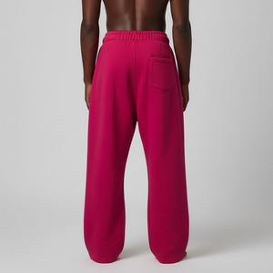 <b>Custom</b> New Design Gray Baggy Pants Wide Leg Straight Sweatpants <b>Balloon</b> Heavy Cotton Sweatpants Mens Jogger Sweatpants 2026 - Product Image 2