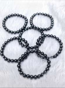 Bracelet en hématite original pour adultes unisexe, directement de l'usine, pour la clarté mentale et la concentration, au prix export. - Product Image 2
