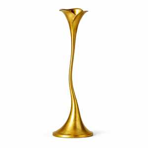 Porte-bougie court doré, support à bougie moderne en métal, porte-bougie décoratif compact, décoration de table de luxe, centre de table de mariage - Product Image 4