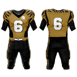 Tenues de football américain pour équipes, service OEM, ensemble de vêtements de sport professionnels en polyester, couleurs personnalisées, graphiques d'équipe - Product Image 1