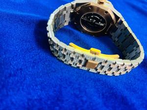 Reloj Automático para Hombre de Plata de Ley 925 y Oro Amarillo de 18K con Diamante Moissanita para Joyería de Moda Masculina - Product Image 5