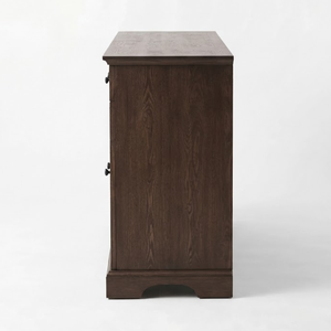 Buffet moderne en bois massif avec 4 portes et 4 tiroirs, meuble de rangement pour salle à manger et salon - Product Image 2