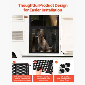 Protezione per Porta RV Regolabile da 22 a 31,5 Pollici, Facile da Installare, Rinforzata e Traspirante a Nido d'Ape, Accessorio Interno - Product Image 1