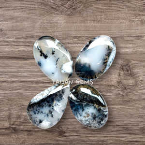 Cabujón de ópalo de dendrita natural Piedras preciosas semipreciosas pulidas lisas Piedras preciosas sueltas en formas mixtas - Product Image 3