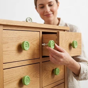 Botones y tiradores de diseño moderno con cuentas, de imitación de hueso, cuerno, latón y madera, para muebles, cómodas, armarios y guardarropas, de fácil instalación - Product Image 2
