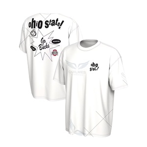 Personnalisation de haute qualité en gros College Team Shirts Ohio State Buckeyes Max 90 T-shirt-Blanc - Product Image 1