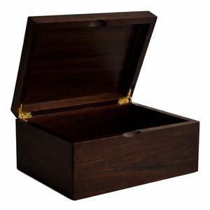 Glossy White Jewelry <b>Storage</b> <b>Box</b> with Black Interior Gold Hardware Elegant Decorative Organizer - Product Image 3