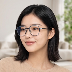 Lunettes de vue photochromiques UV420 pour femmes, monture carrée pleine, en titane léger, titane pur, prêtes pour la prescription, logo personnalisé - Product Image 5