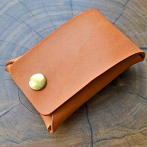 Eco Friendly Stitchless Leather <b>Wallet</b> Minimalist Card Case Genuine Leather Slim No Stitch <b>RFID</b> <b>Blocking</b> Mini SLW-0022 - Product Image 1