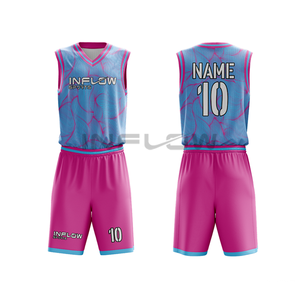 Conjunto de Uniforme de Baloncesto Unisex, Envío Rápido, Sublimado, Personalizado para Hombre, Reversible, Uniforme de Baloncesto en Blanco - Product Image 4