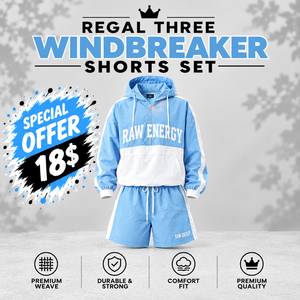 <b>Women</b> Loose Fit Rain Windbreaker <b>Shorts</b> 100% Nylon Waterproof Hiking Half Zip Mid Drawstring Waist Two Piece Printed <b>Short</b> <b>Set</b> - Product Image 1
