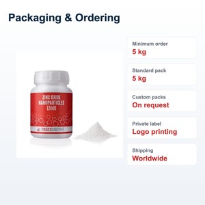 Superior Quality Zinc Oxide Nanopowder 99.9% ZnO Nanoparticles 10-40 nm for Cosmetics and <b>Sunscreen</b> UV Protection Wholesale - Product Image 4