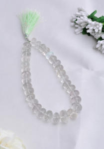 อเมทิสต์สีเขียวธรรมชาติ + ลูกปัดควอตซ์สีขาวเจียระไน อัญมณีธรรมชาติ สำหรับทำเครื่องประดับชั้นดี - Product Image 5