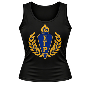Camiseta sin mangas personalizada Sigma Gamma Rho para mujer, top corto de hermandad griega, camiseta deportiva informal de verano, ropa de calle al por mayor - Product Image 1