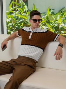 Compre una Camiseta Polo de Punto Texturizado con un Diseño Moderno y Color Personalizado Disponible - Product Image 3