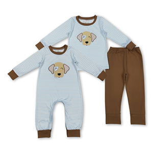 OEM/ODM/RTS Ropa infantil para niños con diseño de corazón a rayas, conjuntos de San Valentín para niños, ropa para niños, ropa infantil para niños - Product Image 4