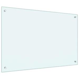 แผ่นกันเปื้อนครัว 2 ชิ้น ขนาด 35.43 X 23.62 นิ้ว กระจกนิรภัยสีขาว ช่วยเพิ่มสไตล์และความทนทานให้กับห้องครัวของคุณ - Product Image 3