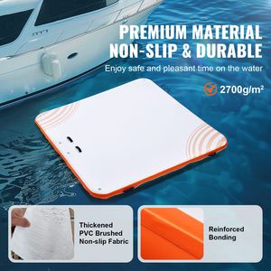 Piattaforma Galleggiante Gonfiabile 10x10FT con Superficie Antiscivolo e Borsa Portatile per Mare e Occasioni di Festa - Product Image 2