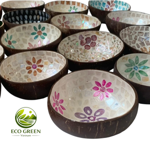 Nouveaux bols en coque de noix de coco du Vietnam, cadeaux d'affaires, bols modernes, bois faits à la main, plastique, maison, cadeau, décoration - Product Image 3