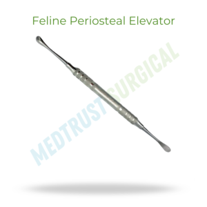 Elevador periostal felino 24G, instrumento quirúrgico dental veterinario para elevación de tejidos - Product Image 2