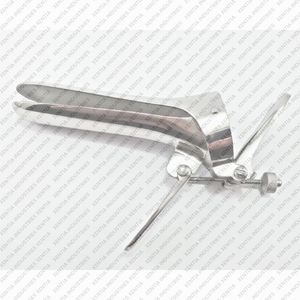 Spéculum vaginal Cusco de qualité supérieure 100×25mm, taille moyenne, en acier inoxydable, auto-rétention, réutilisable, OEM - Product Image 6