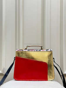 2024 ใหม่แฟชั่นหรูหรารีไซเคิลหนังกระเป๋าถือผู้หญิงออกแบบกระเป๋าแบรนด์ที่มีชื่อเสียงขายร้อนสุภาพสตรีงูพิมพ์Crossbodyกระเป๋า - Product Image 5