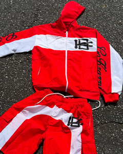 Wholesale Blank <b>Wind</b> <b>Breaker</b> Suit Streetwear Full Zip Tracksuits Nylon Custom Mens Reflective Windbreaker Short Set high quality - Product Image 4