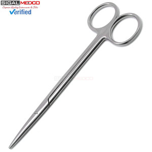 กรรไกรเมทเซนบาุม 6 นิ้ว แบบตรง/โค้ง ปลายทู่ ผลิตจากสแตนเลสเกรดพรีเมียม ใช้งานด้วยมือ ได้รับการรับรองมาตรฐาน CE สำหรับการผ่าตัดและการชำแหละทางการแพทย์ - Product Image 4