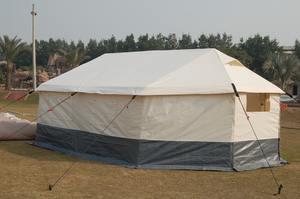 Carpa familiar conectable de polialgodón, impermeable e ignífuga, opcionalmente fabricada en Pakistán para fines humanitarios. - Product Image 3