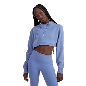 Diseña tu Propio Top Corto con Capucha, Nueva Colección de Moda, Diseño con Cordón Ajustable, Corte Ajustado, Transpirable, Ropa Urbana de Invierno para Mujer - Product Image 5
