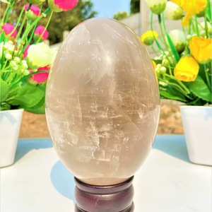 Gran Cristal de Cuarzo Ahumado Curativo Lingam Hecho a Mano, Gema de Reiki Dinámica de Gujarat, Arte y Coleccionismo - Product Image 1