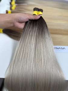 Vente en gros directe usine – Lots de cheveux humains bruts vietnamiens de 100g pour extensions, couleurs ombrées, longueur 60cm - Product Image 4